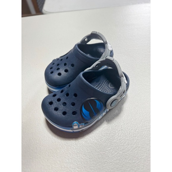 Crocs Star Wars Skywalker Clog Kids Size 6 C Navy Blue 15 cm - Picture 9 of 12